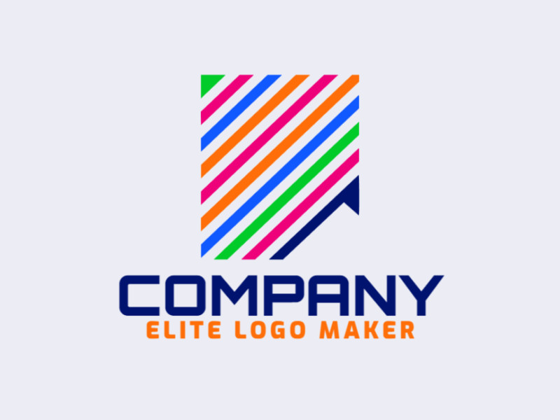 A vibrant and creative logo featuring a peacock, with dynamic colors of green, blue, orange, and pink, evoking beauty and elegance.