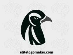 Create a memorable logo for your business in the shape of a penguin with minimalist style and creative design.