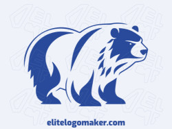Create a memorable logo for your business in the shape of a polar bear with mascot style and creative design.