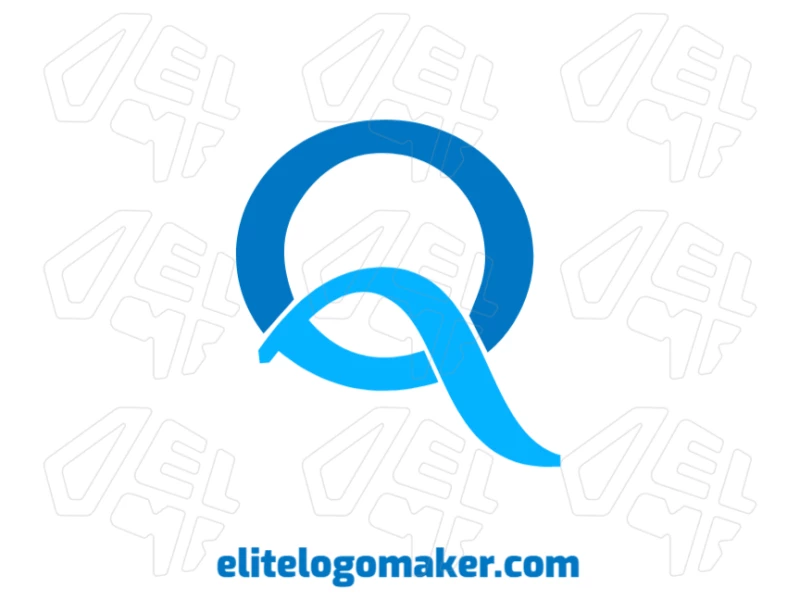 Uma ilustração profissional da letra "Q" em estilo de letra inicial, perfeita para branding empresarial e logotipos corporativos.
