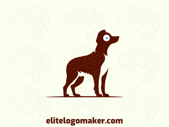 As if plucked from a minimalist dream, this logo features a sweet little pup in shades of warm brown. It's simple yet charming, just like man's best friend.