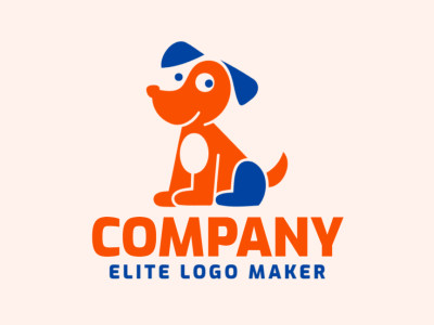 A playful logo featuring a cute puppy illustration, perfect for a fun and friendly brand.