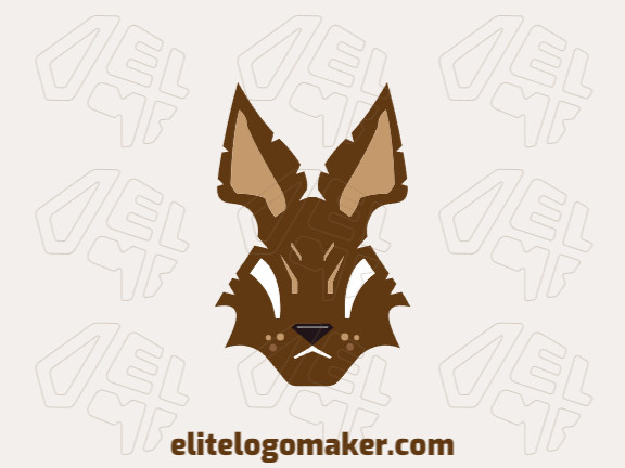 Create your online logo in the shape of a rabbit with customizable colors and mascot style.