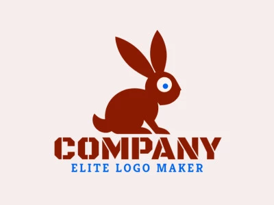 Un logotipo minimalista que muestra un conejo encantador, encarnando la simplicidad y la elegancia.