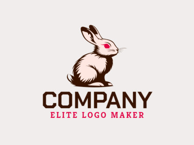 An adorable animal-themed logo featuring a delightful rabbit, perfect for a charming brand.