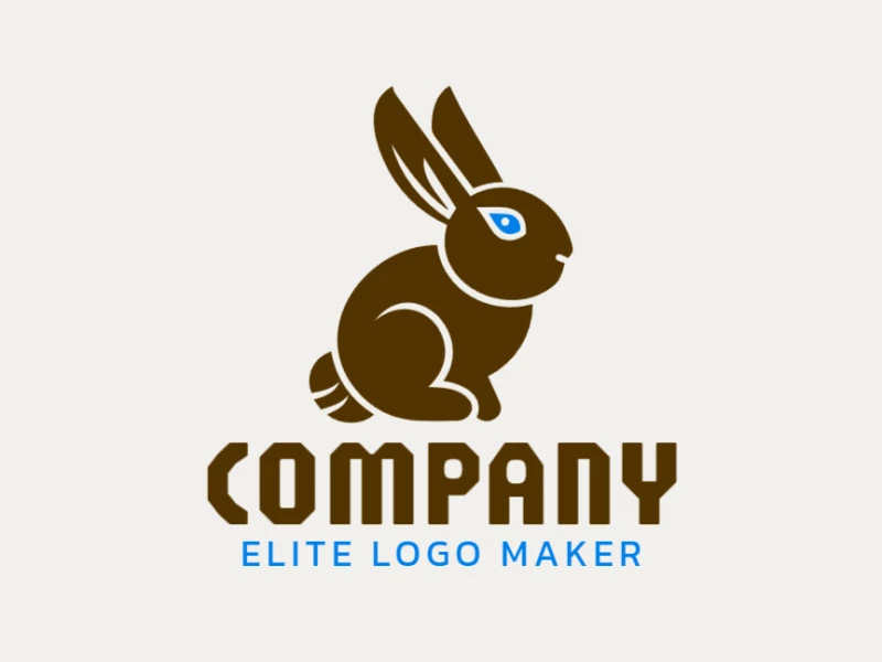 A charmingly simple logo featuring a rabbit, exuding warmth and friendliness.