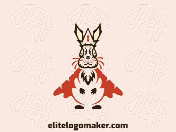 Rabbit running logo Royalty Free Vector Image - VectorStock