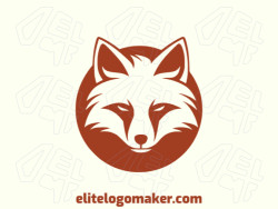 A captivating circular logo featuring a vibrant red fox, its elegance and charm embodied within a perfectly balanced design.