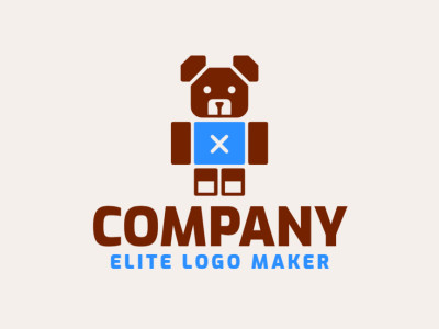 An intriguing animal-style logo featuring a robot bear, combining innovation with nature.