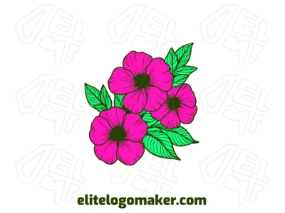 Um design distinto com rosas e folhas em estilo ilustrativo, perfeito para criar uma estética elegante e atemporal.