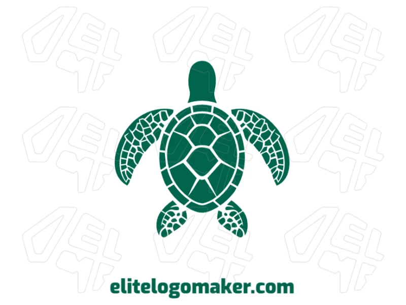 The sea turtle with a detailed design in a mascot style helps generate a unique and captivating logo for your brand.
