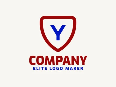 A pictorial logo featuring a blue and red shield with the letter "Y" at its center, representing strength and unity with a bold design.