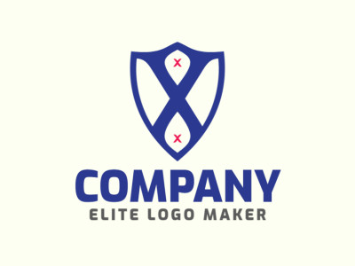 This emblem logo design features a shield shape, creating a strong and recognizable symbol for a distinguished and impactful brand.