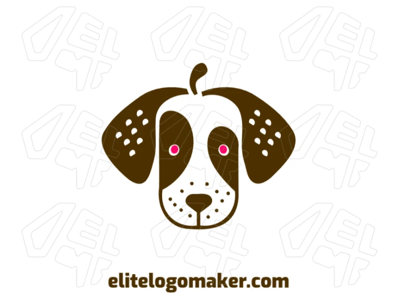 A minimalist business logo featuring a simple dog head design, perfect for a clean and professional look.