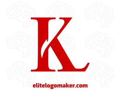 A simple illustration of the letter "K" in a clean, modern style, perfect for business branding and logo design.