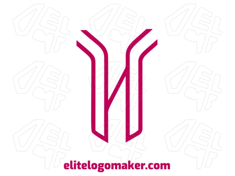 Una imagen simple de la letra "H" en estilo de letra inicial, presentada como un archivo vectorial limpio con un diseño moderno y profesional.