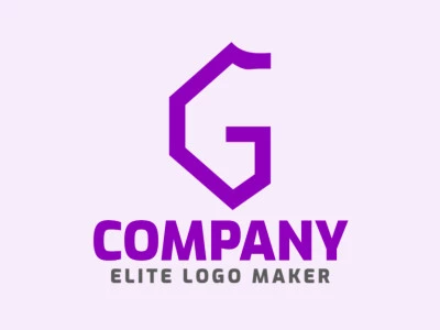 Un logotipo bueno y atractivo con la letra 'G' simple, diseñado en un estilo de letra inicial para transmitir una identidad visual limpia y atractiva.