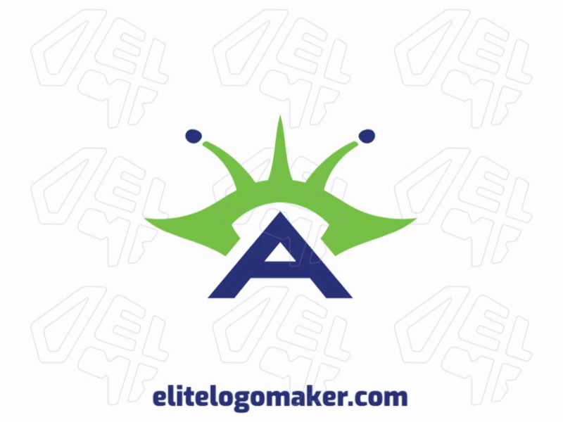 Professional designer creates logo with elegant shapes and perfect finishing