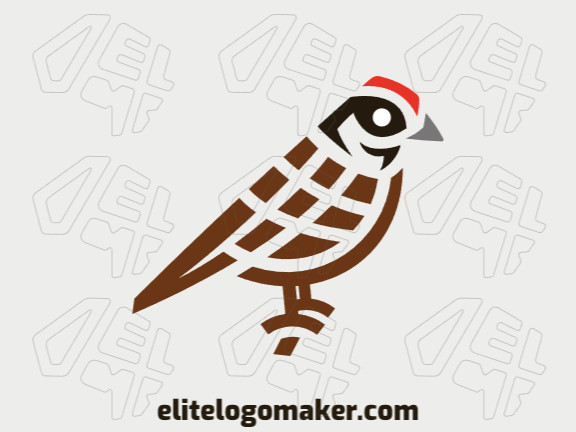 Logo in the shape of a sparrow, this logo is ideal for different business areas.