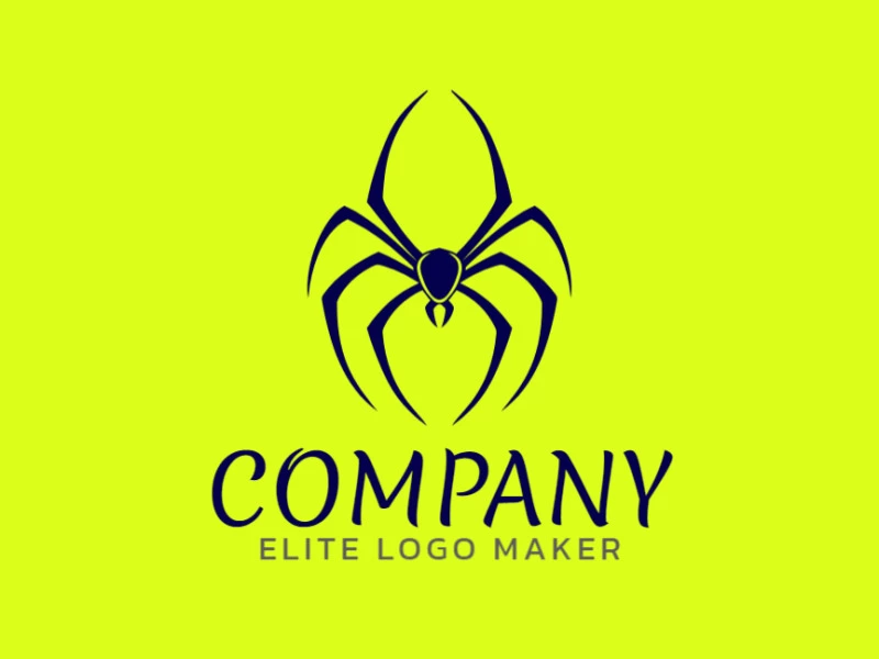 A symmetric spider shape, creating an intriguing logo design.