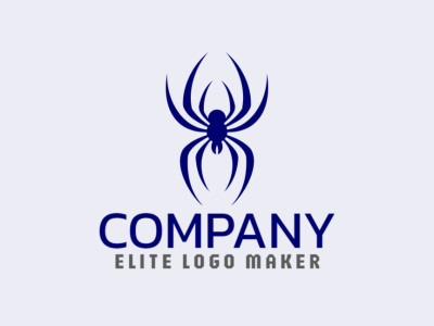 A symmetrical spider-inspired design, ideal for a sophisticated and prominent brand.