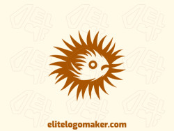 With a focus on abstract design, this logo features a porcupine fish as its central element, creating a unique and memorable image for the brand.