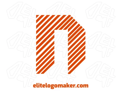 A graceful logo featuring a striped door design, created in a striped style with elegant lines and balanced proportions for a sophisticated and timeless look.