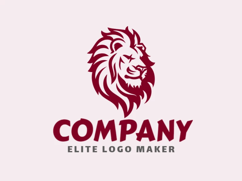 An animal-style logo featuring a super angry lion, delivering a bold and fierce design appropriate for a professional and impactful brand identity.