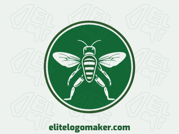 Customizable logo in the shape of a super bug with creative design and symmetric style.