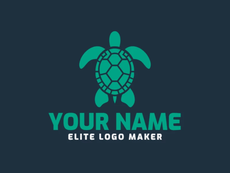 This logo generates a symmetrical sea turtle shape, designed in a balanced style that is ideal for a company's unique and harmonious brand identity.