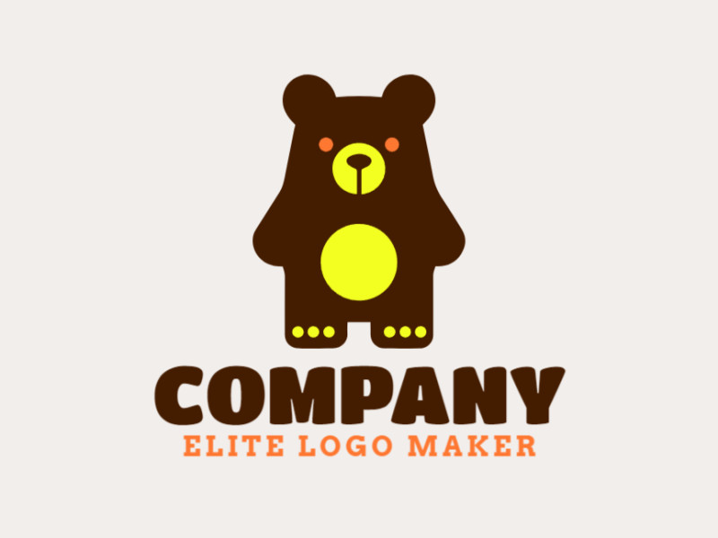 A symmetrical logo featuring a charming teddy bear, evoking warmth and nostalgia.