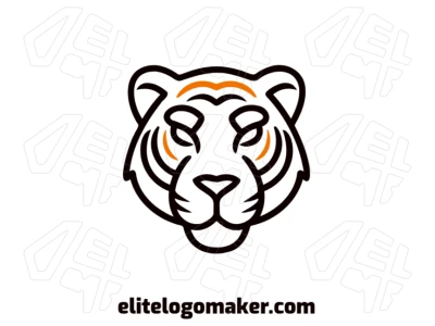 Un diseño de logo que genera un estilo simple y profesional con un tigre, con líneas limpias y estilo animal para una apariencia impactante y poderosa.