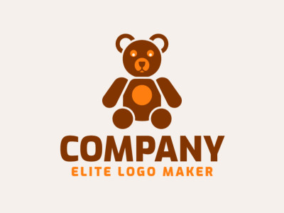 A playful logo design featuring a toy teddy bear, perfect for a fun and inviting brand identity.