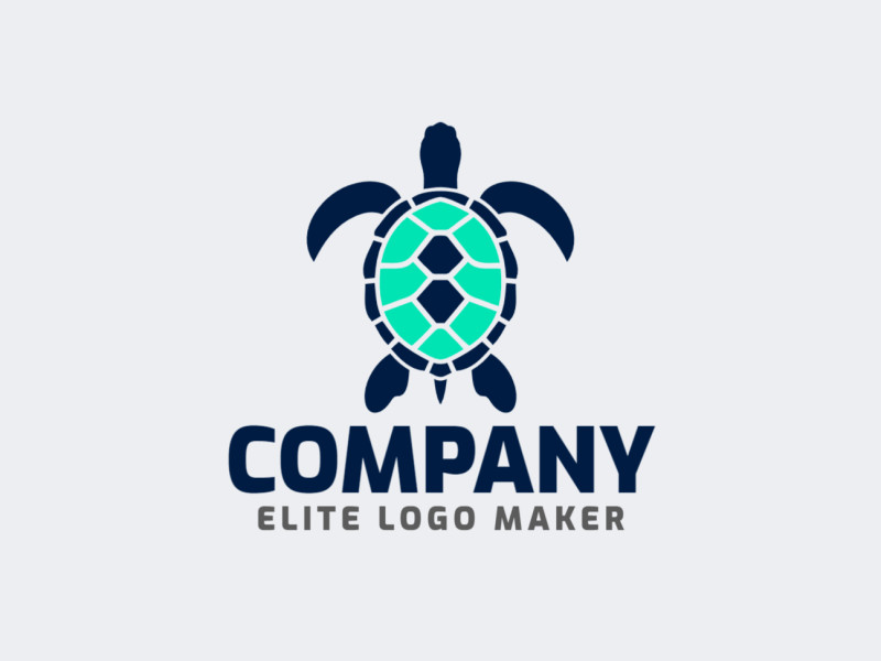 A symmetrical logo featuring a majestic turtle, suitable for several companies.