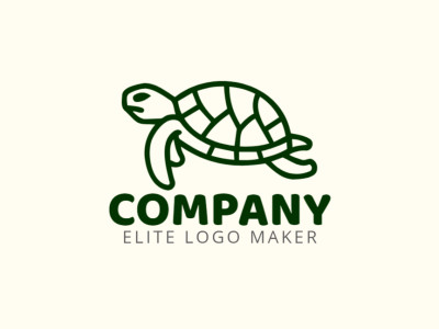 An elegant monoline logo depicting a turtle, encapsulating the essence of the company's identity.