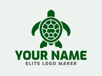 A dynamic logo featuring a turtle in an animal style, suitable for conveying innovation and agility in design.