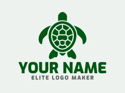 Un logo dinámico con una tortuga en estilo animal, adecuado para transmitir innovación y agilidad en el diseño.