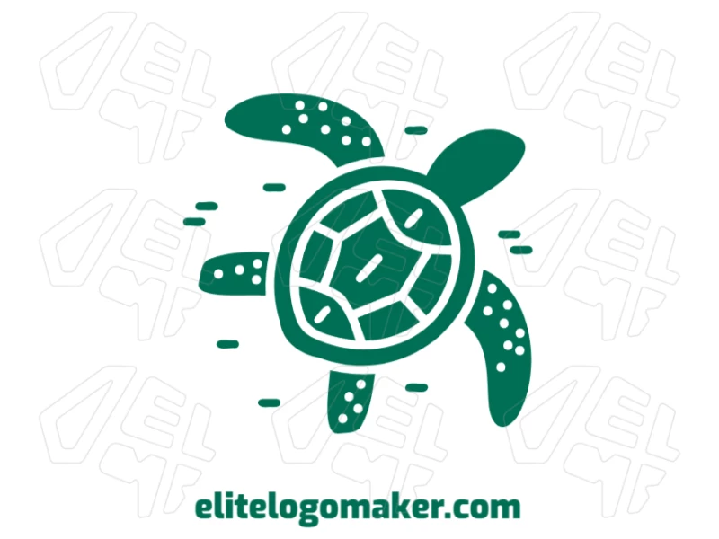 An original handcrafted design of a turtle swimming, capturing the elegance and natural beauty of marine life in a unique and artistic way.