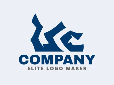 Create a memorable logo for your business in the shape of a letter "U" combined with a letter "C" with initial letter style and creative design.