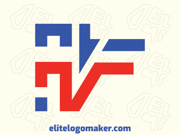 Logotipo disponível para venda, com a forma de uma letra "V" combinado com uma seta.