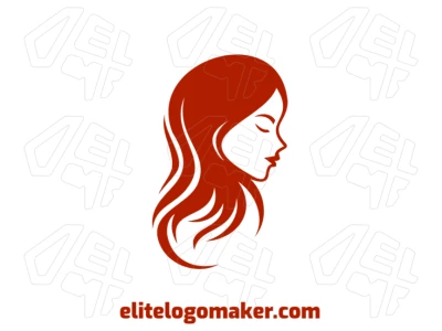 Uma arte vetorial abstrata de uma mulher, perfeita para um design de logotipo único.