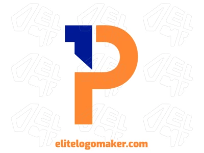 Crie um logotipo premium com uma arte vetorial da letra "P" usando este modelo de logotipo personalizável.