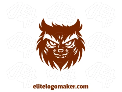 Brand logo featuring a vector cat with abstract design, crafted for a modern and distinctive brand identity with a bold visual style.