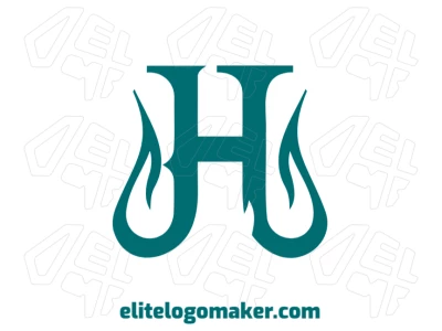 Un archivo vectorial de la letra "H" con diseño abstracto, perfecto para crear un logotipo único para tu marca.