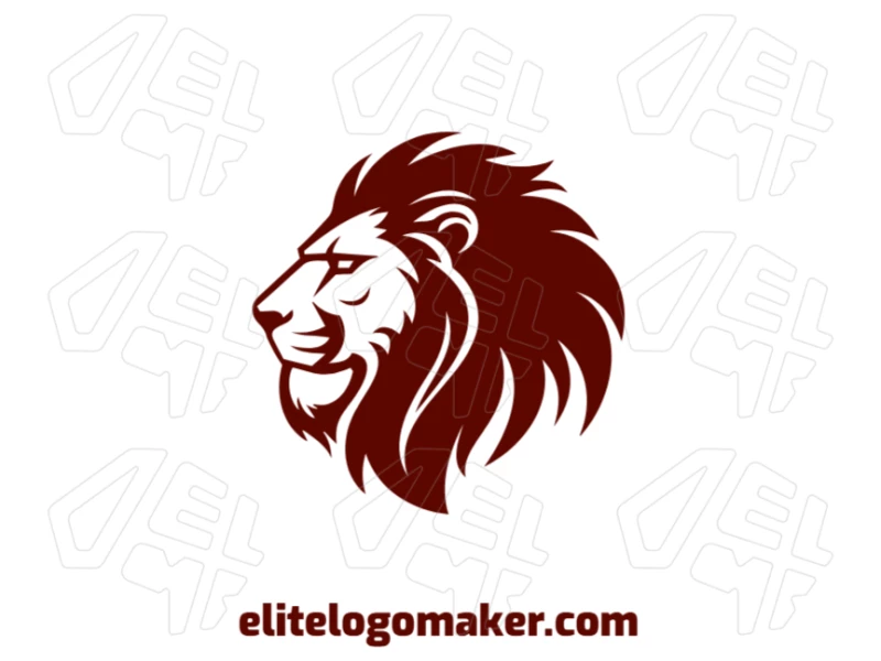An eye-catching, creative logo featuring a brave lion in vector illustration, offering the perfect design for a bold and impactful brand identity.