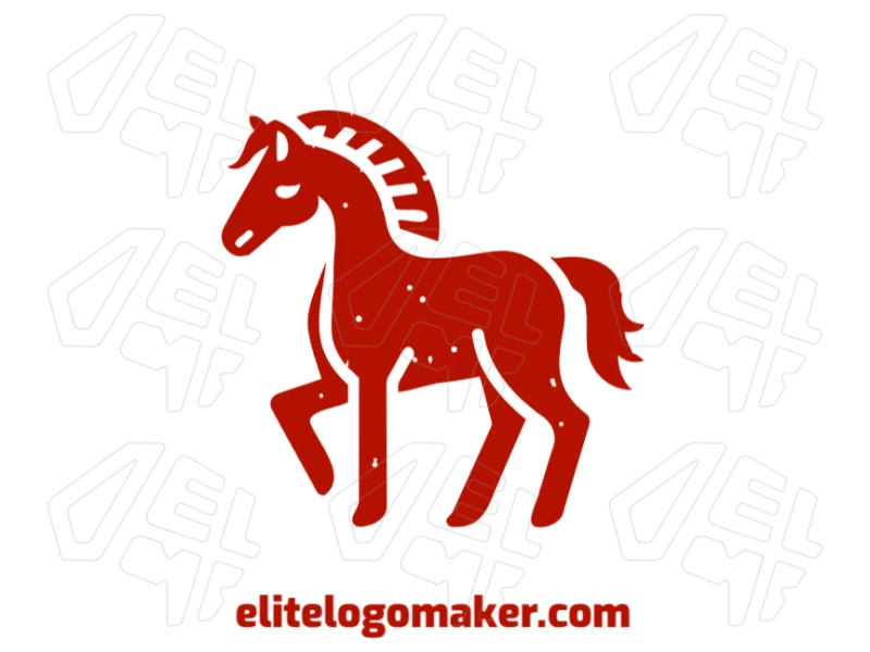 Un diseño de logotipo llamativo con una ilustración vectorial de un caballo elegante, perfecto para un logotipo único y estiloso.