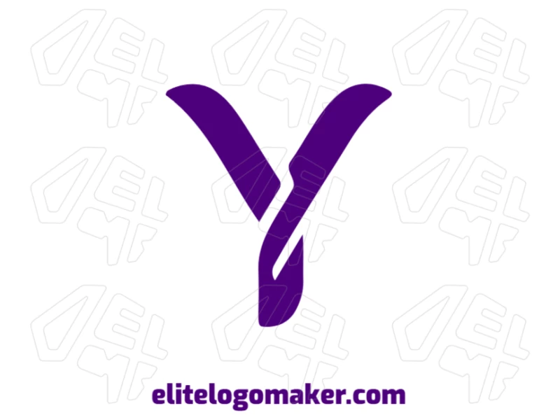 A luxurious vector illustration of the letter 'Y' with a corporate design, perfect for creating a premium logo.