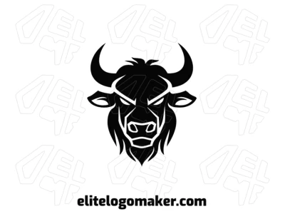 An eye-catching vector image of a bull's head with an abstract design, perfect for a bold and creative logo concept.