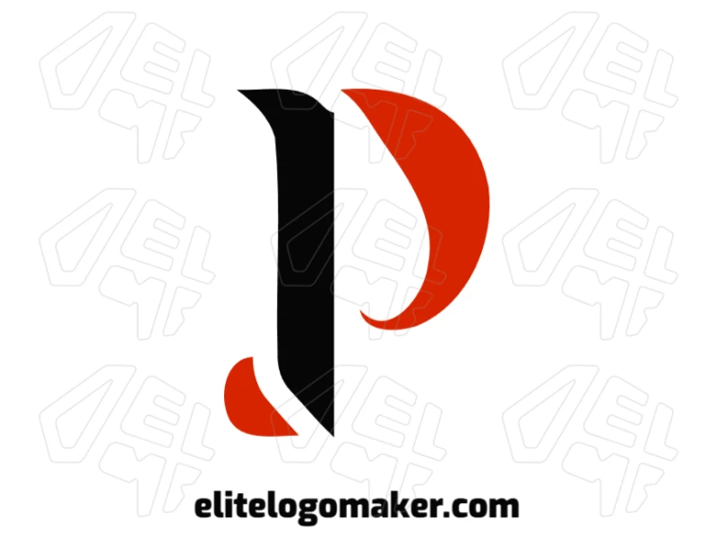 A creative logo featuring a vector image of the letter "P" with a minimalist style, conveying simplicity and elegance.