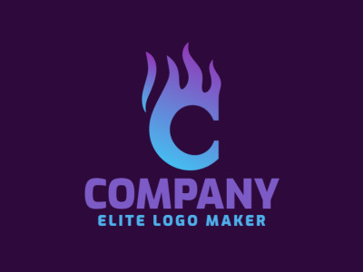 Diseño de logotipo con una vigorosa letra 'C' notable e interesante en estilo minimalista.